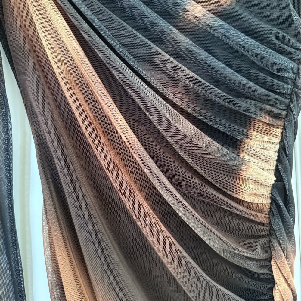 ZARA PRINT DRESS WITH TULLE - Picture 8 of 10